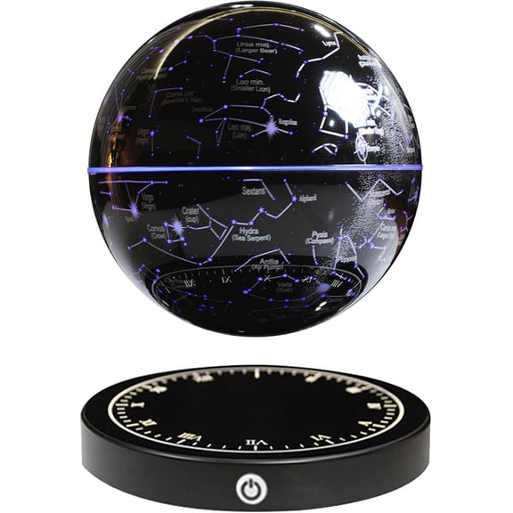 Magnetic Levitation Planet Constellation,Levitating Decor for Game Room | LED Multi-Color Lights,360Rotating with Touch Control for Home Office Desk Decor,Cool Tech Gift for Men