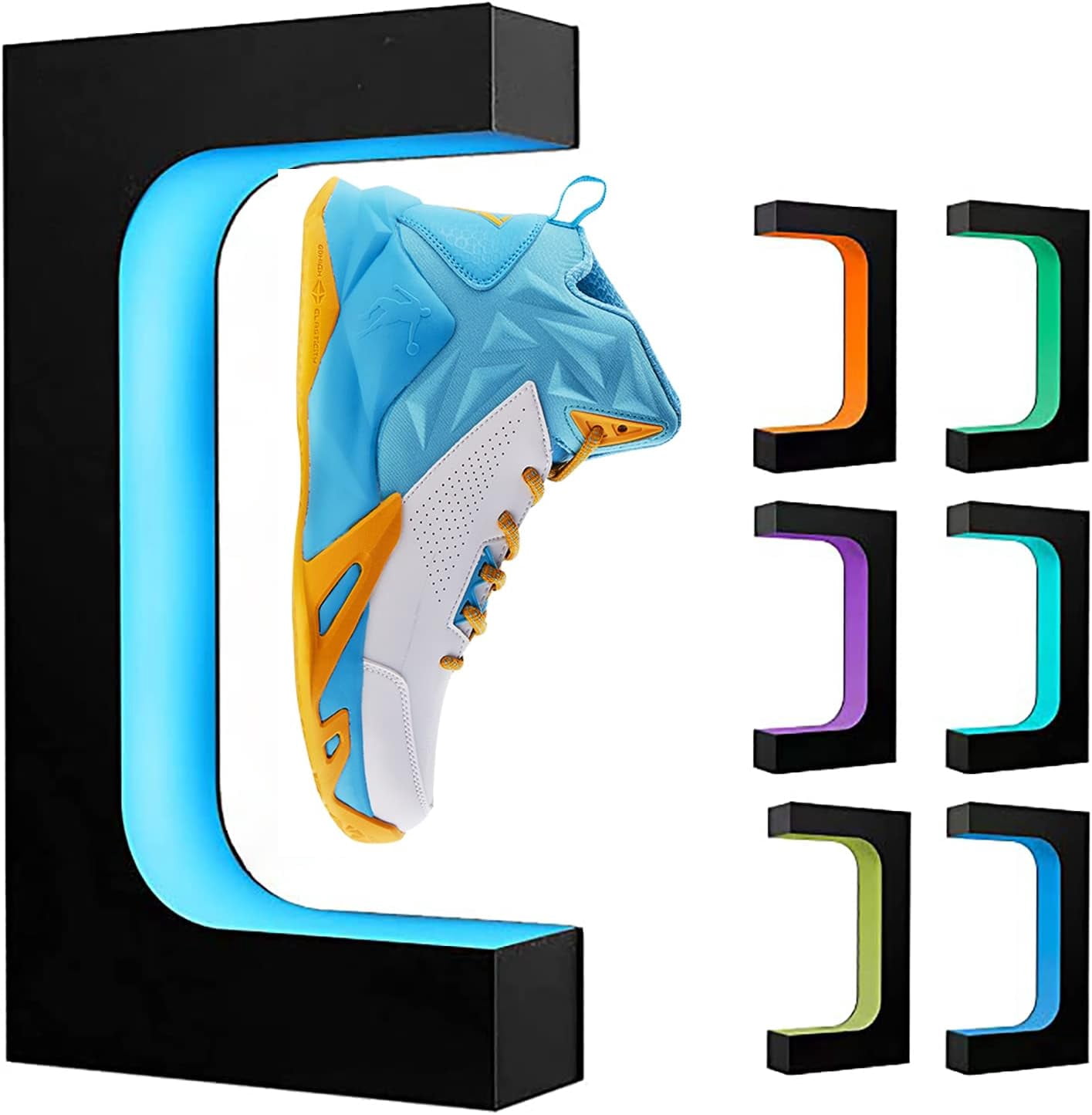 Magnetic Levitation Sneaker Rack Holder with 16 Colors Remote Control ...