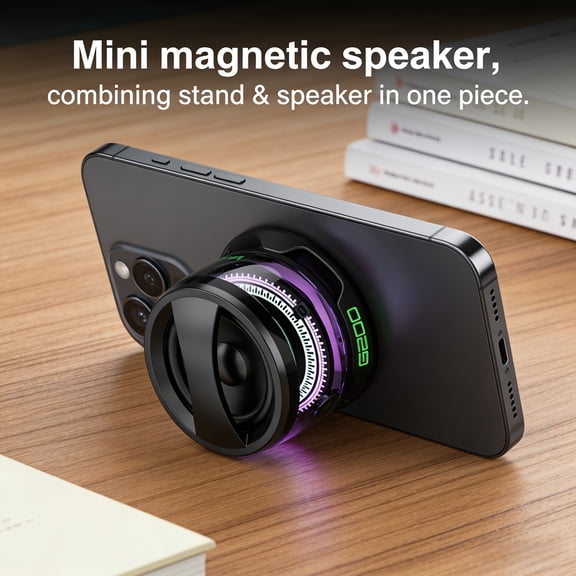 Magnetic Levitation Wireless Speaker, 360 Omnidirectional Sound with Clear Bass, Fast Charging & Long Battery, Portable Mini for Outdoor Camping Golfing, Gift for Men