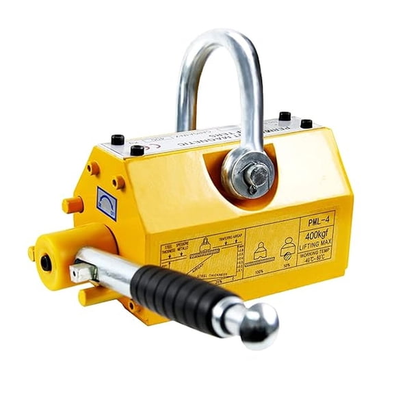 Magnetic Lifter, 660 Lbs Lifting Capacity, Lifting Magnet with Release, Permanent Lift Magnets, Steel Magnetic Lifter, Magnet for Hoist, Used in Shop , for Lifting Plate Steel,Board