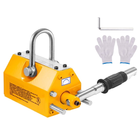 Magnetic Lifter, 880 lbs/400 kg Pulling Capacity, 2.5 Safety Factor, Neodymium &