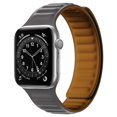 thumbnail image 1 of Magnetic Link strap Compatible with Apple watch bands 44mm 40mm 45mm 41mm 38mm 42mm 49mm Silicone Magnetic Loop bracelet iWatch series 6 5 4 3 SE 7 8 9 Ultra Bnad Gray, 1 of 7