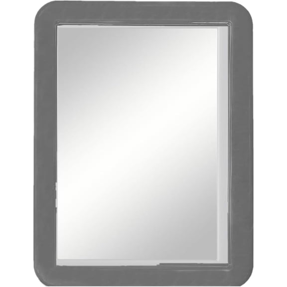 Magnetic Locker Mirror,5" x 7" Small Mirrors for Locker with Magnetic Backing,Real Glass Mirrors for School Locker, Bathroom,Workshop Toolbox,Locker Accessory, Office, Home (Gray)