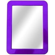 Magnetic Locker Mirror - 5" x 7"- for Bathroom, School Locker, Household Refrigerator, Locker Accessory, Workshop Toolbox or Office Cabinet (Purple)