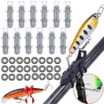 thumbnail image 1 of Magnetic Lure Hooker, Lure Magnetic Automatic Hooker, Magnetic Fishing Rod Holder Hook Keeper, Fly Fishing Magnetic Fly Holder Fishing Tool, Fishing Lure Bait Holder for Fishing Tackle White 12pcs, 1 of 8