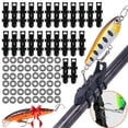 thumbnail image 1 of Magnetic Lure Hooker, Lure Magnetic Automatic Hooker, Magnetic Fishing Rod Holder Hook Keeper, Fly Fishing Magnetic Fly Holder Fishing Tool, Fishing Lure Bait Holder for Fishing Tackle Black 24pcs, 1 of 9