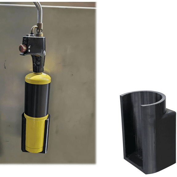 Magnetic MAP Gas Welding Torch Holder, Propane Gas Cylinder Bottle Mount, Fits Toolboxes & Service Carts, Garage Storage Organizer, Secure Stable Tool Storage for Machinists & Professionals