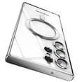 thumbnail image 1 of Magnetic MagSafe Compatible Samsung Galaxy S22 Plus Case (Silver) Flexible TPU Colored Bumper Clear Back Shock Proof and Scratch Resistant Protection Cover, 1 of 5