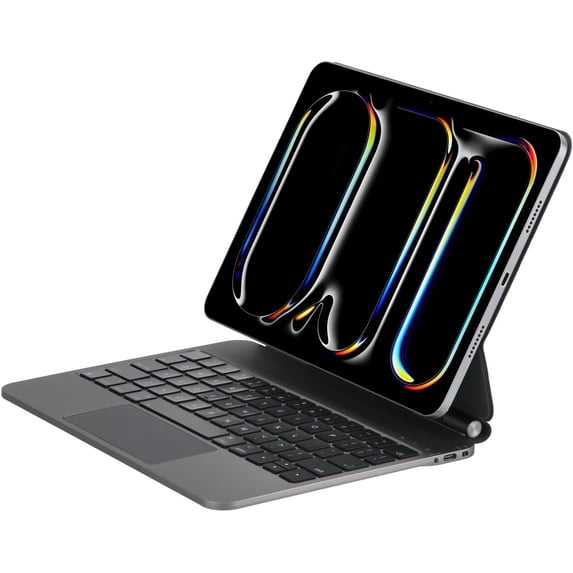 Magnetic Magic Keyboard Case for iPad Pro 11", iPad Air 11"(M4/M3/M2) / Air 10.9", Trackpad, Backlit,Caramel