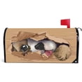 thumbnail image 1 of Magnetic Mailbox Covers Mailbox Stickers MailWraps Post Cover Cute Dog Peeking Through Hole Standard Size 20.7x18.03 inch Home Decor, 1 of 5