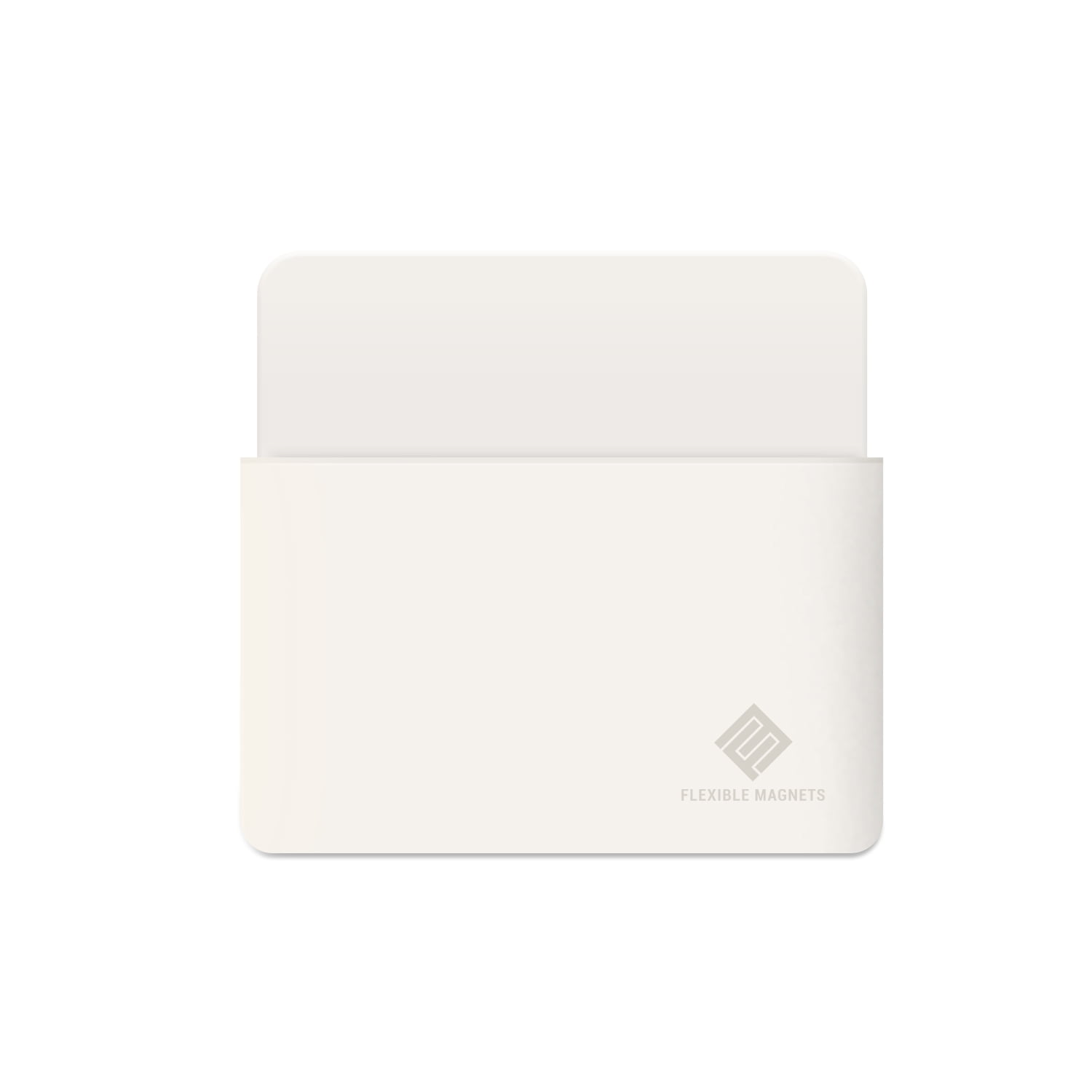 Magnetic Marker Holder, Strong Durable Plastic With Magnetic Back. Includes 4 Colored Markers With Eraser On Cover. (White)