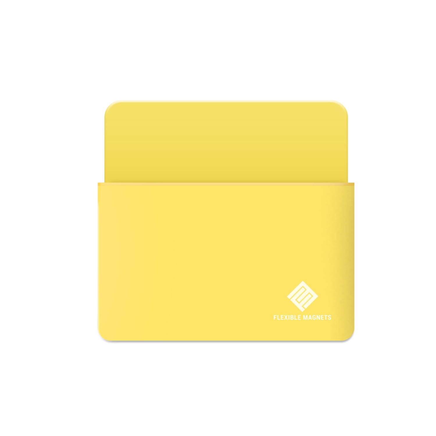 Magnetic Marker Holder, Strong Durable Plastic With Magnetic Back. Includes 4 Colored Markers With Eraser On Cover. (Yellow)