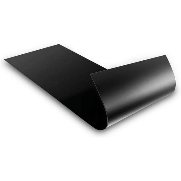 Magnetic Material Sheet Black Thin & Flexible for Magnetizing Bumper Sticker (4 x 12 Inches 8 pack)