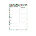 thumbnail image 1 of Magnetic Meal Planner Notepad, Floral Weekly Menu and Grocery List Pad for Fridge Kitchen Planning, 60 Pages, 10 x 6.93 in, Green, 1 of 6
