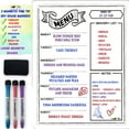 Meal Planner for Refrigerator Easy to Clean Dry Erase Menu
