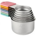 thumbnail image 1 of Magnetic Measuring Cups Set Stainless Steel Heavy Duty Metal Measuring Cups for Dry and Liquid Ingredients (Multicolor), 1 of 7
