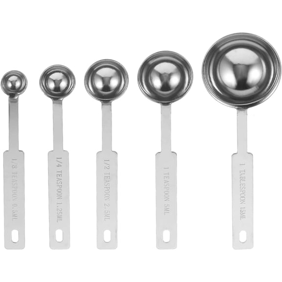Magnetic Measuring Spoons 5Pcs Measuring Spoons Heavy Duty Measuring Spoons Small Tablespoon with Handles Measuring Spoons Set