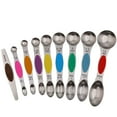 thumbnail image 1 of Magnetic Measuring Spoons Set, Stainless Steel Double Headed Stackable Kitchen Spoons for Dry & Liquid Ingredients, Teaspoon Tablespoon Measuring Utensils for Baking Cooking Spices Coffee Sugar Flour, 1 of 3