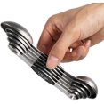 thumbnail image 1 of Magnetic Measuring Spoons Set of 6 Stainless Steel Dual Sided Stackable Teaspoon for Measuring Dry and Liquid Ingredients, 1 of 7