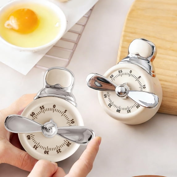 Magnetic Mechanical Timer,Household Study Timer,Kitchen Cooking Timer,No Battery Timer,Magnetic Back Timer,Physical Bell Timer,Pomodoro Study Timer,Durable Plastic Timer,Multi Purpose Timer