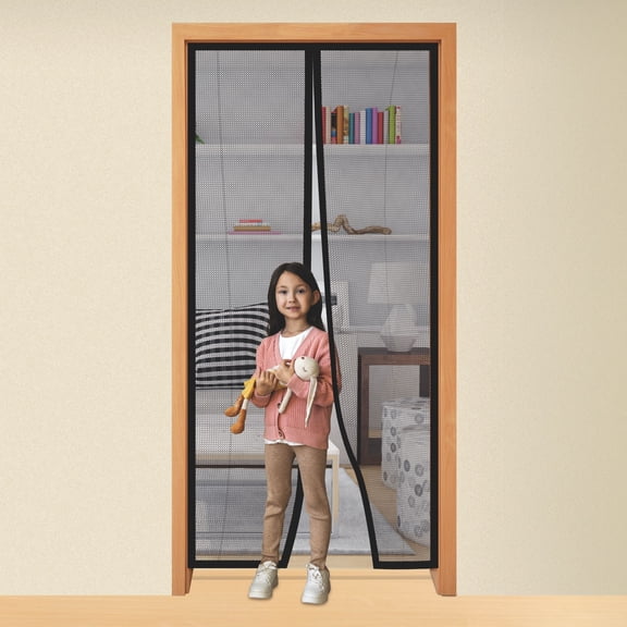 Magnetic Mesh Screen Door (3979) Inches Black