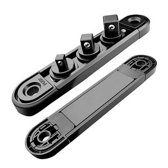 Magnetic Metal Socket Storage Rack, Wall Mount Socket Organizer Strip, Heavy Duty Socket Holder and Fixer for Garage & Tool Room