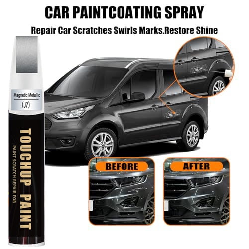 Magnetic Metallic(J7/M7325) Touch Up Paint for Ford 2-In-1 Car Scratch Remover Pen, Car Paint Scratch Repair Kit for Scratches, Chips & Nicks