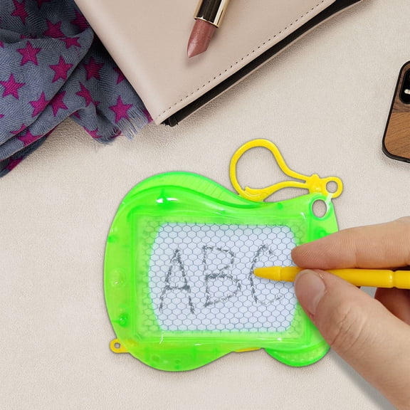 Magnetic Mini Drawing Board with Keychain | Erasable Doodle Sketch Pad, Portable Travel Toy for Party Favors, Goodie Bag Fillers, Reusable