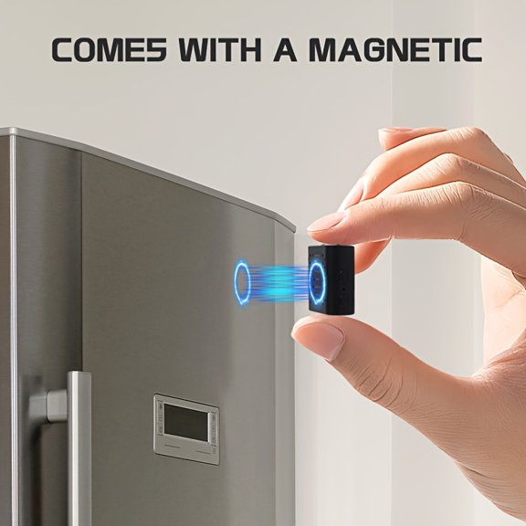 Magnetic Mini HD Finger Camera, Built-In Battery USB Charged Home Security Recorder with Night Vision Motion Alert Loop Recording, Comes with Mount Holder Local SD Card Recording Only