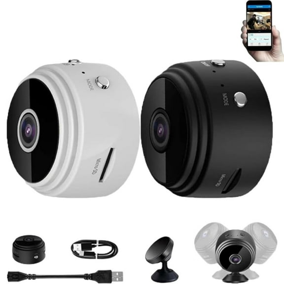 Magnetic Mini Security Camera,Magnetic Mini Security Camera, Magnetic Mini Security Camera, Mini 1080p HD Wireless Magnetic Security Camera, App for Home Indoor Outdoor