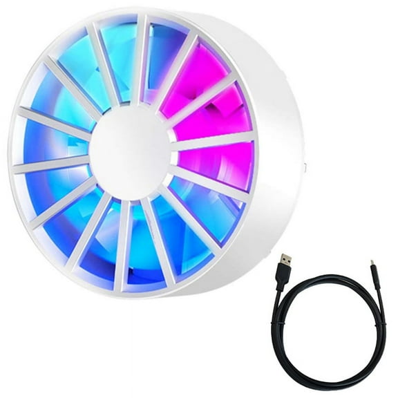 Magnetic Mobile Phone Cooler for Gaming Radiator Low Noise Fast Heat Dissipation Portable Cooling Fan Cooler for Phone-B