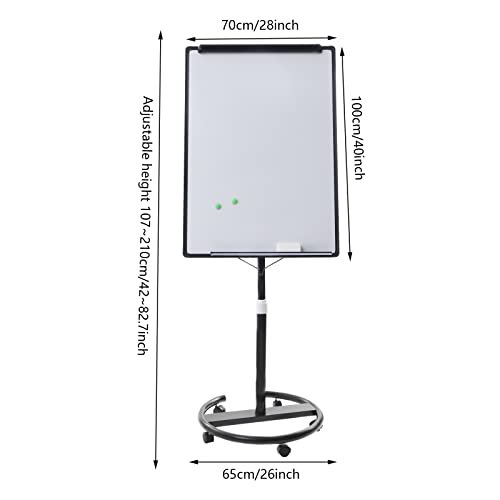 Mobile Whiteboard 40 x 28inch Easel Stand White Board Height