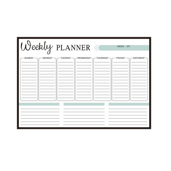 Magnetic Monthly Planner for Fridge – Reusable Dry Erase Refrigerator Calendar Whiteboard, Magnetic Calendar for Refrigerator with Marker & Eraser, Meal Planning & Family Schedule Organizer