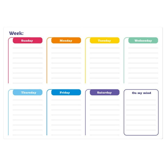 Magnetic Monthly Schedule Customized Refrigerator Sticker Erasable Schedule Message Board Soft Whiteboard Pet Writing Board