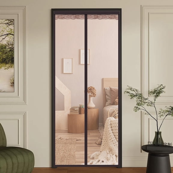 Magnetic Mosquito Door Curtain for Home - Encrypted Mesh Screen Curtain for Bedroom Living Room Partition - Self Closing Fly Screen for Patio Balcony Kitchen - 82.68x35.43 Inch 1 Pack