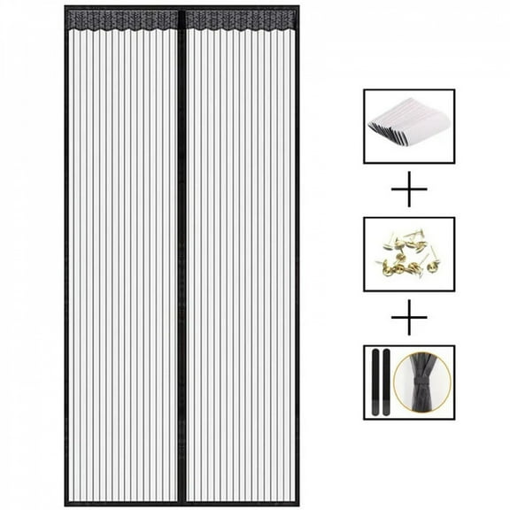 Magnetic Mosquito Net for Door Insect and Fly Proof Doors, Windows, and Screens Do Not Require Drilling Invisible Door Automatic