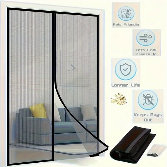 Magnetic Mosquito Net for Window Door Curtain Insect Screen Anti-mosquito Net Curtains Invisible Mesh Protective Shades Home