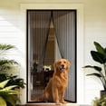 thumbnail image 1 of AuraLane Magnetic Screen Door Fit Door 36"x80",Heavy Duty Hands Free Mesh Curtain Keeps Bugs Out for Pet and Kid Friendly,Black, 1 of 8