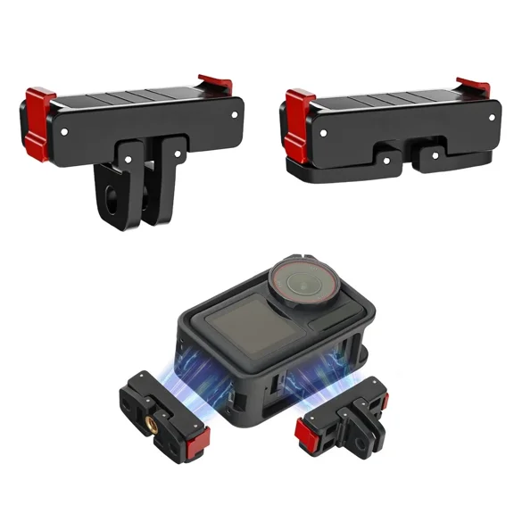 Magnetic Mount for DJI OSMO 360/Action 5 Pro/4/3/2 Foldable Quick Release Adapter Extension Base