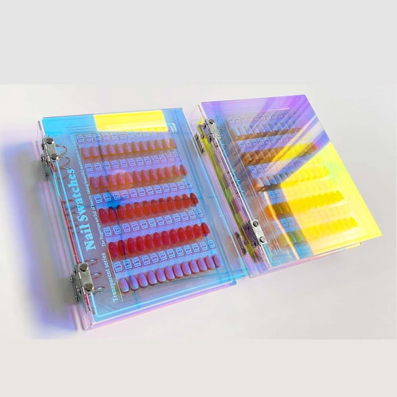 Magnetic Nail Swatches Book, Nail Swatches Book, Professional Nails Art Salon Design Display Booklet for Manicurist(120 Colors)