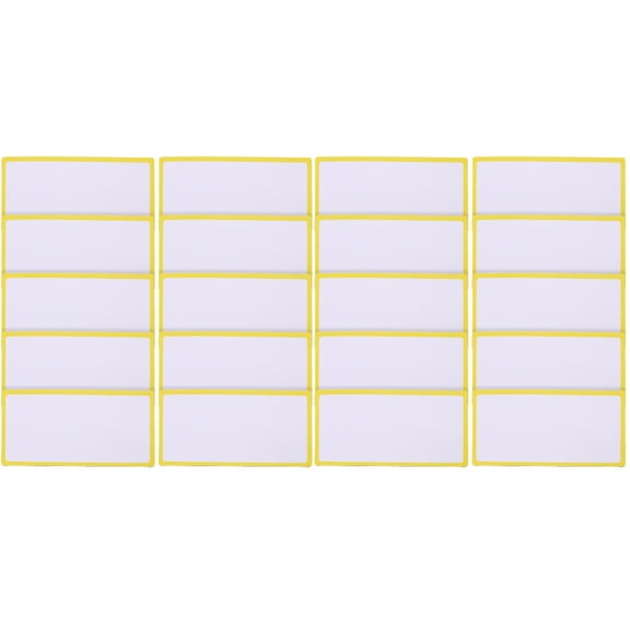 CHICHUMID Magnetic Name Stickers Yellow Copper-Coated Paper for Decoration 20Pcs