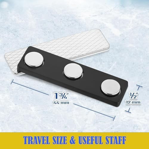 Magnetic Name Tags 100 Pack for Classroom Students, Office. Reusable ID Badge Magnets with 3M Adhesive Backing for Clothing, Uniforms, Shirts - Magnet Tag Badge Holders, Back Plates, 100 Sets in Bulk