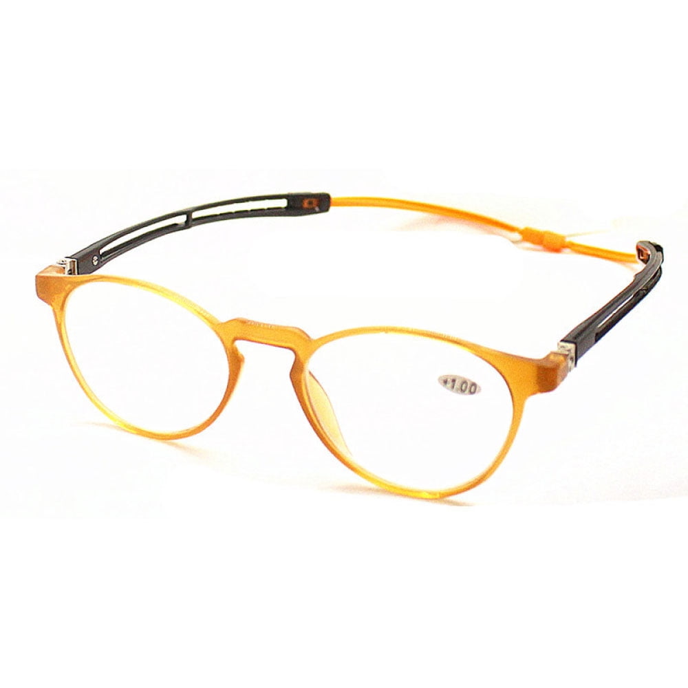 Neck Hanging Reading Glasses Portable Adjustment Yellow