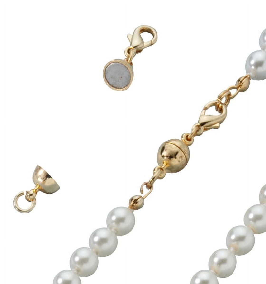 Magnetic Necklace Clasp - Pearl & Clasp