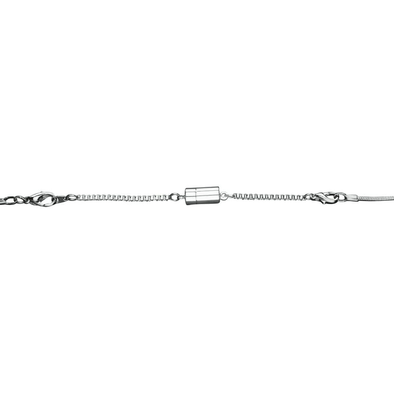 Magnetic Necklace Extender - Set of 2-Silver 