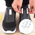 thumbnail image 1 of Magnetic No-Tie Shoelaces for Adults, Quick Easy Shoelace, for Casual Shoes, Sneaker Closure, White, 1 of 9