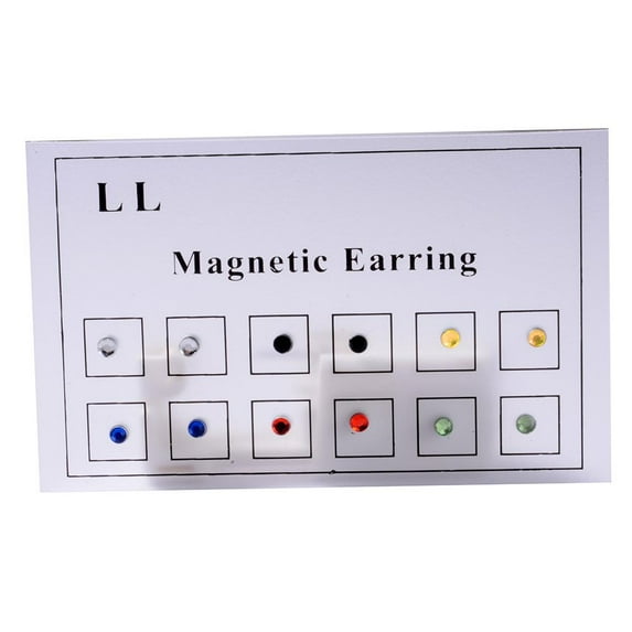 Magnetic Nose Ear Stud Earring No Piercing 12Pcs/Set -UK STOCK