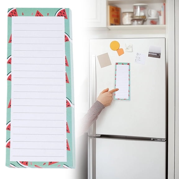 Magnetic Notepad,Grocery List & To-Do List Pad for Fridge,25 Pages/Pad,7.87"×4.72",1PC,Watermelon