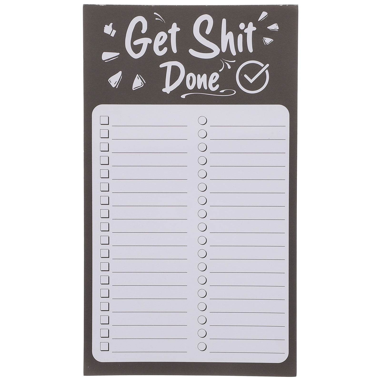 Notepad to Do List Grocery Refrigerator Memo Pads Back