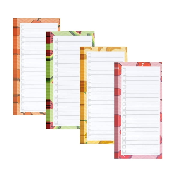 Magnetic Notepads with Pen Holder–Bexikou Magnet Memo Pad for Grocery List, Shopping List, To-Do List, Reminders -Strong Magnetic Back- Memo Notepad| 50 Sheets Per Pad 7 x 3.15 inch (4 Pack)